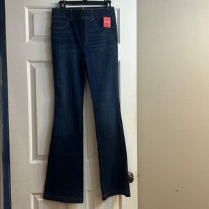 SPANX S/P Dark Blue Flared Women's Jeans new with tags NWT
